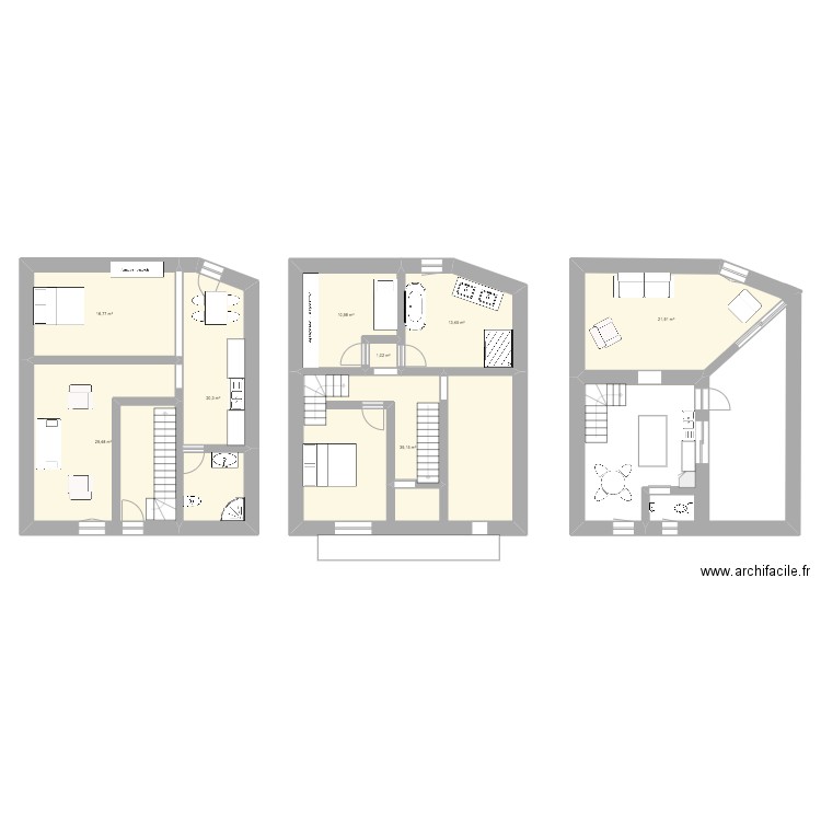 Grabels. Plan de 8 pièces et 153 m2