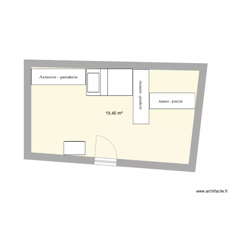 Chambre Erev. Plan de 