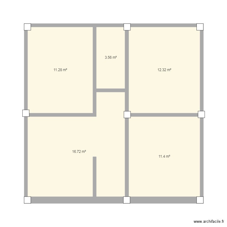 64m. Plan de 0 pièce et 0 m2