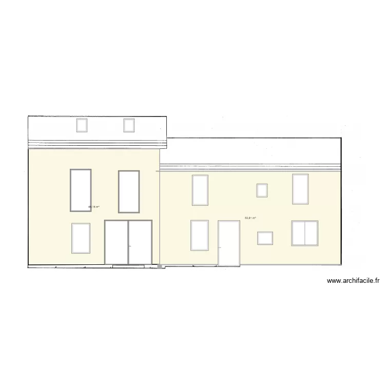 facade deni&egrave;re 2. Plan de 