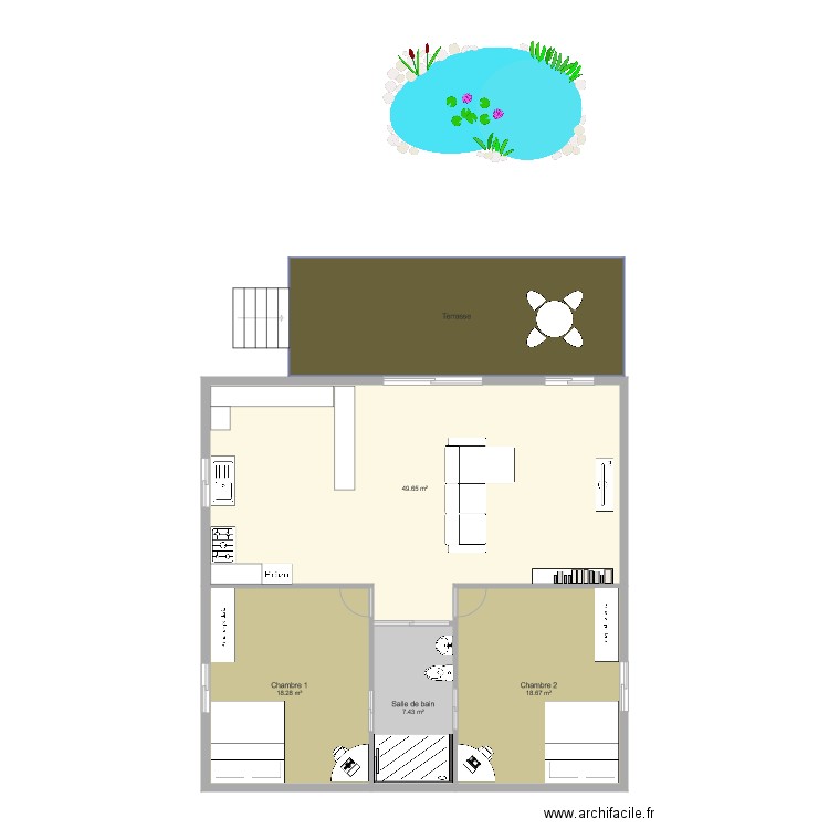 Plan maison tiarei. Plan de 0 pièce et 0 m2