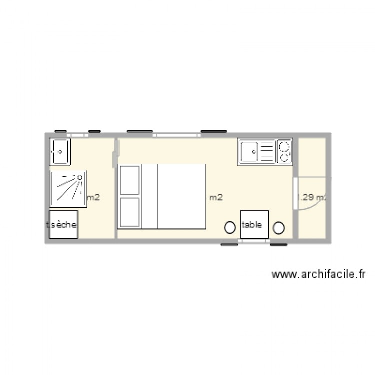 plan m merlier. Plan de 0 pièce et 0 m2