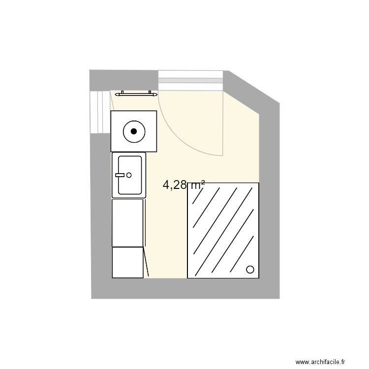Salle de bains 7 bis. Plan de 0 pièce et 0 m2
