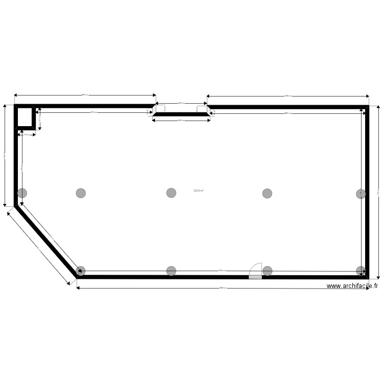Fontenay Existant 1 JORDAN. Plan de 2 pièces et 224 m2