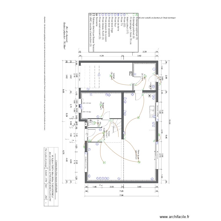 TAKI RDC ELEC. Plan de 0 pièce et 0 m2