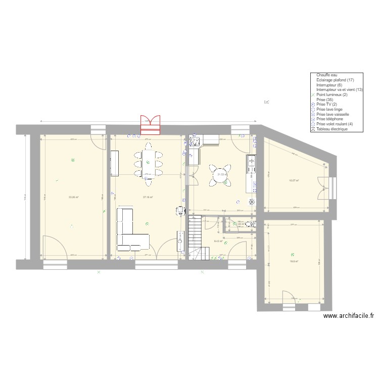 dournazac rez de c. Plan de 0 pièce et 0 m2