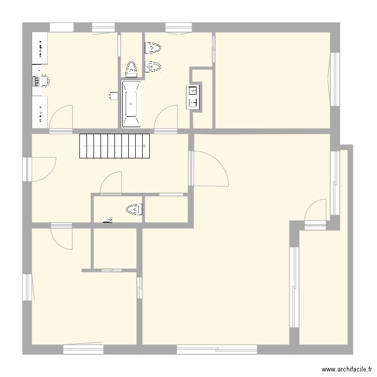 Ligneuville rez jardin. Plan de 0 pièce et 0 m2