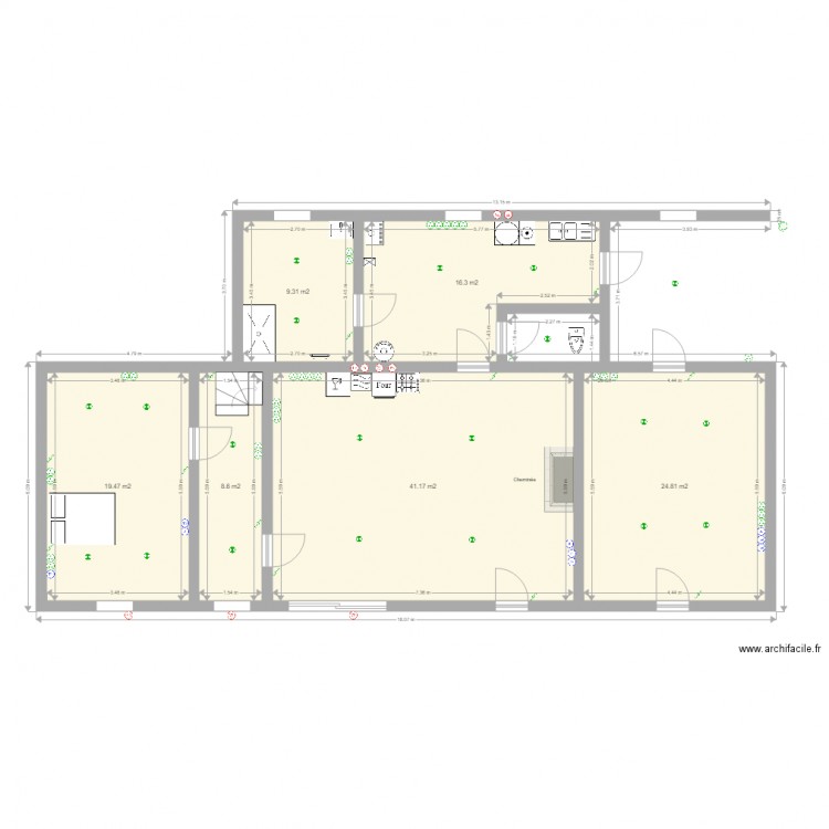 BODIGUEL PATRICK01. Plan de 6 pièces et 120 m2