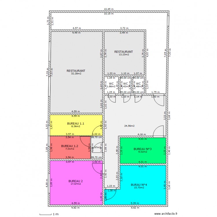 1 JOSEPH HEITZ avec sepéaration OSA. Plan de 0 pièce et 0 m2