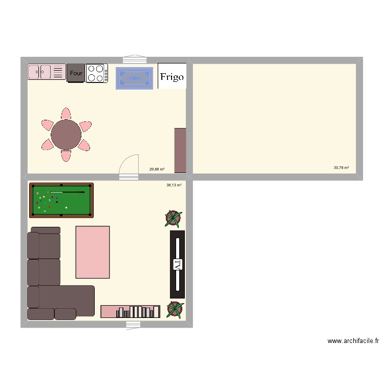 Maison technologique . Plan de 3 pièces et 99 m2