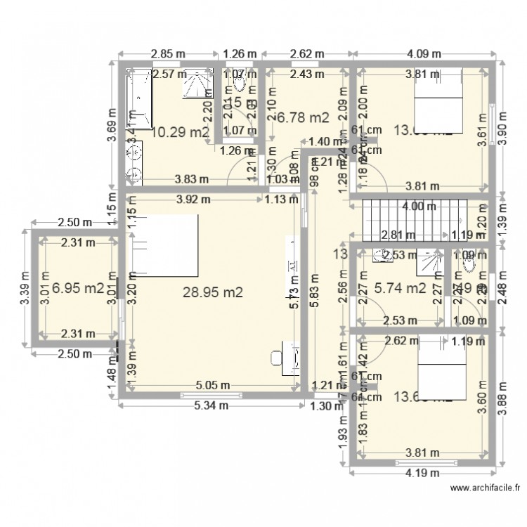 étage My case. Plan de 0 pièce et 0 m2