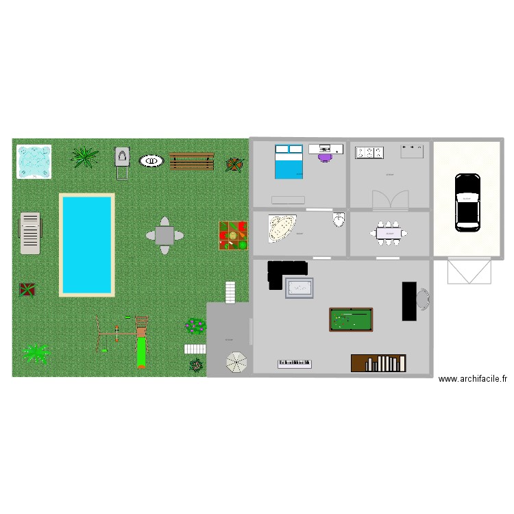 maison marie-lune. Plan de 7 pièces et 349 m2