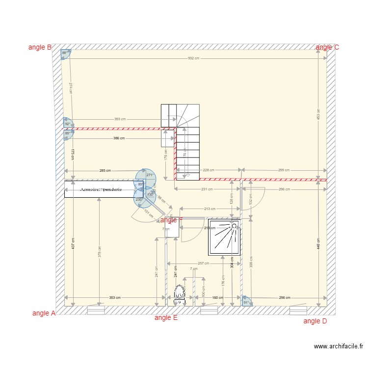 nouveau plan etage sans elec. Plan de 0 pièce et 0 m2