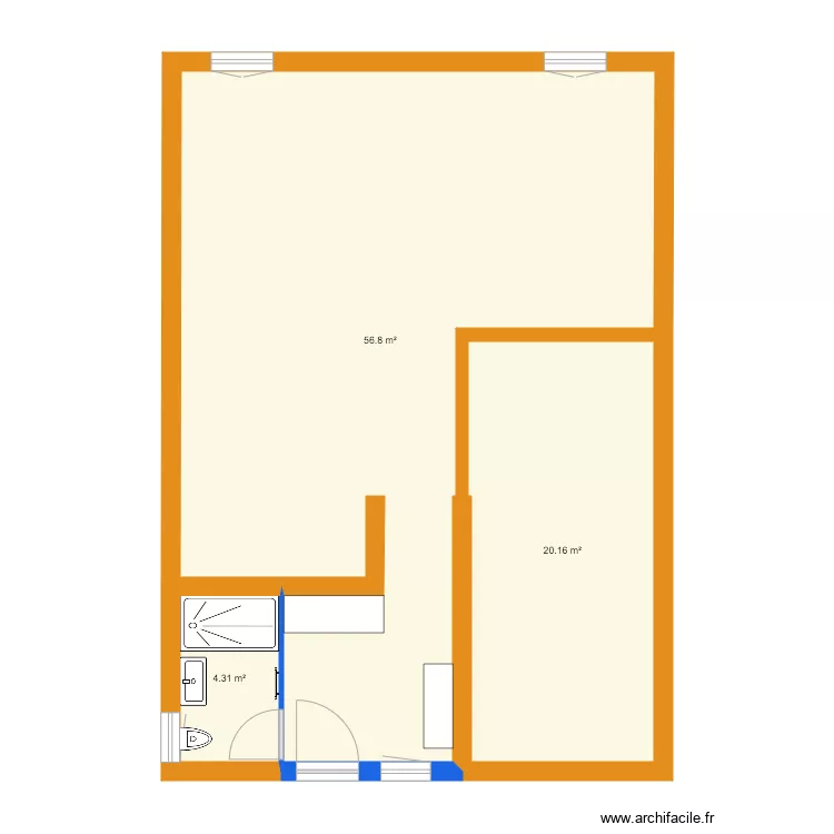 NOLIX EXTENSION mesures. Plan de 