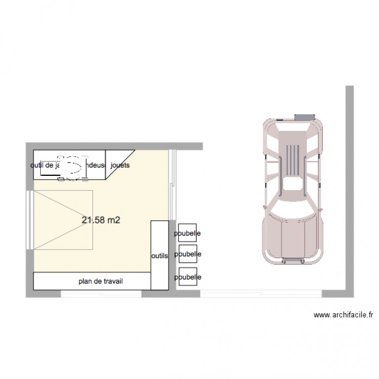 cabanon de jardin. Plan de 0 pièce et 0 m2