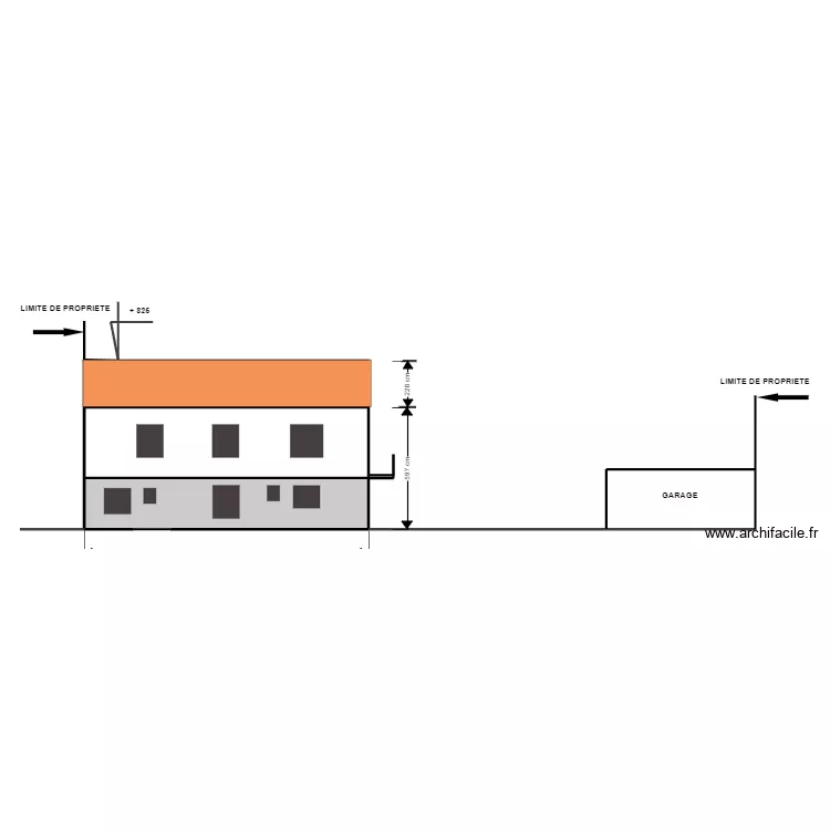 Facade Ouest Poli. Plan de Facade Ouest Poli. Plan de