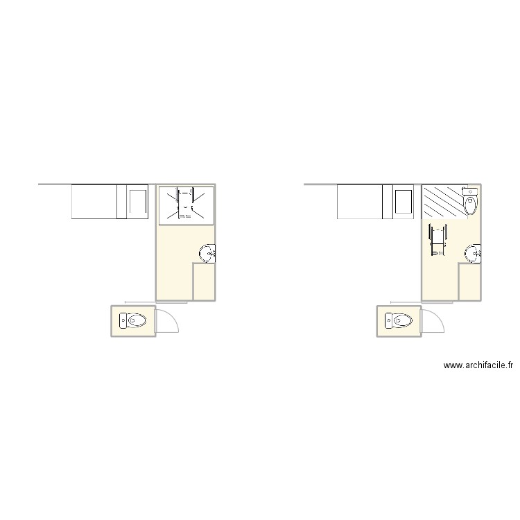 SDB Shelsy. Plan de 4 pièces et 11 m2