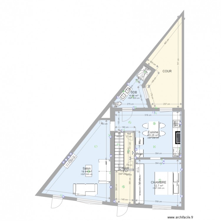 av observatoire v8 surface brut. Plan de 0 pièce et 0 m2