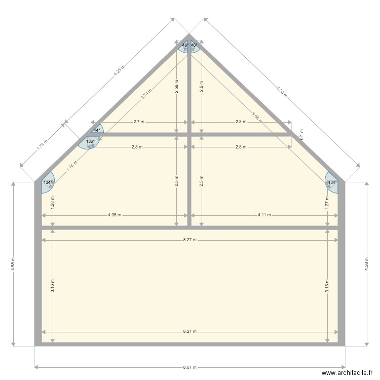 PLAN TOITURE MEZZANINE 2. Plan de 0 pièce et 0 m2