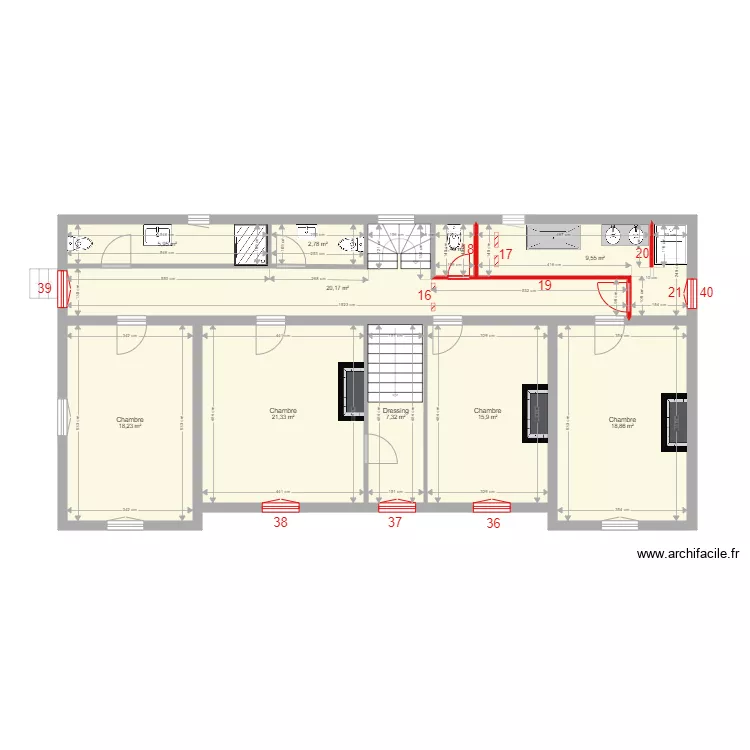 63001802 Mariol Etage projet. Plan de 