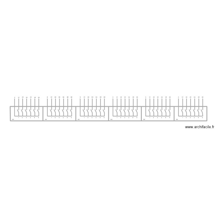 module ecl. Plan de 2 pièces et 9 m2