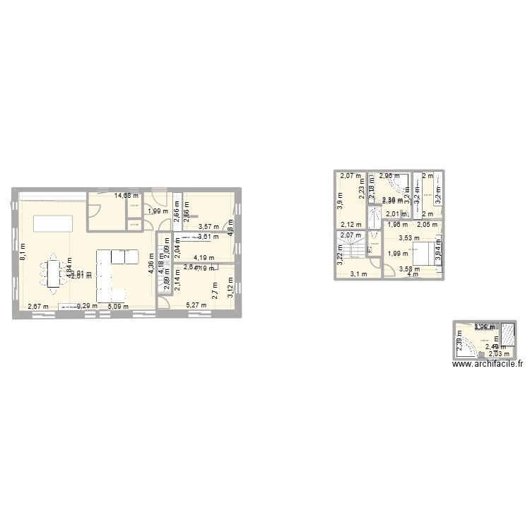 Plan Corse RDC. Plan de 10 pièces et 178 m2
