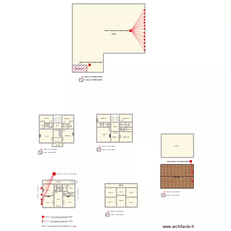 PLAN PRESBITERE REMOULIN AM 1. Plan de 56  et 597 m²