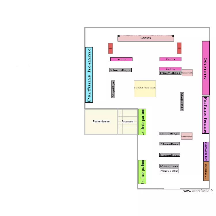 sepho. Plan de 2 pièces et 33 m²