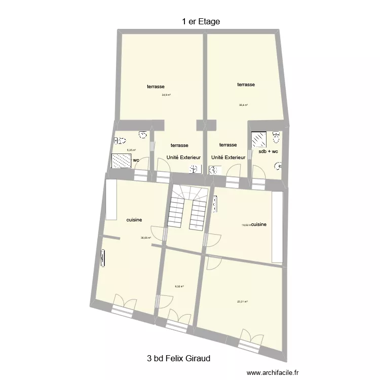 1 er aniane. Plan de 