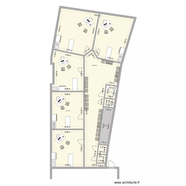 François,2. Plan de 5 et 190 m² François,2. Plan de 5 et 190 m²