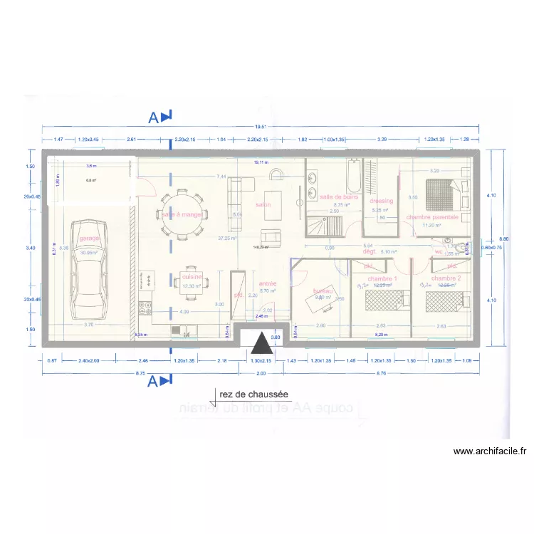 RIME Th_Haie Forest_ChMz. Plan de 2 pièces et 164 m² RIME Th_Haie Forest_ChMz. Plan de 2 pièces et 164 m²