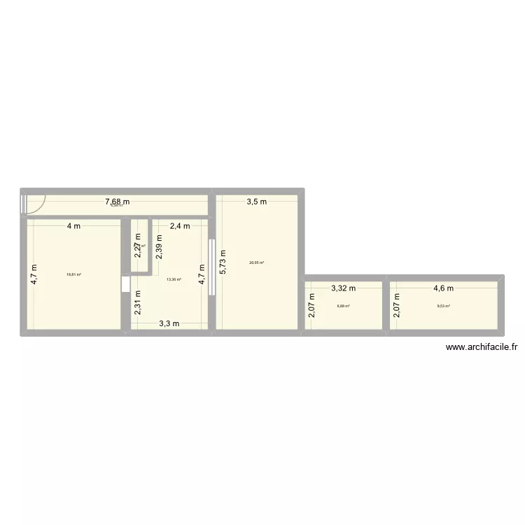 Plan maison. Plan de 7 et 77 m² Plan maison. Plan de 7 et 77 m²