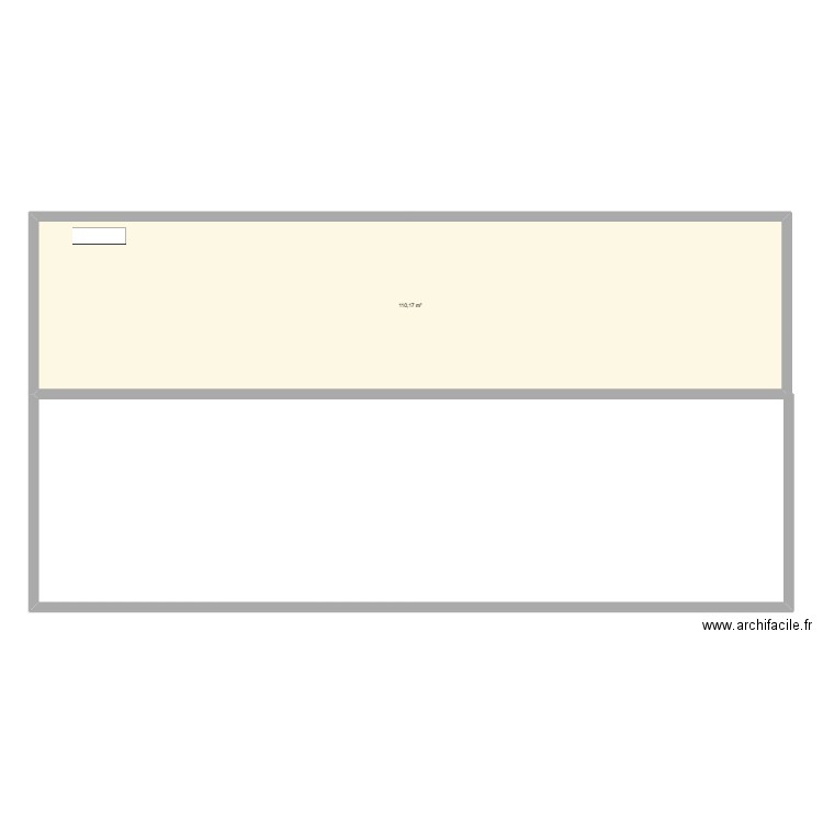 Garage - Dîner. Plan de 1 pièce et 110 m2