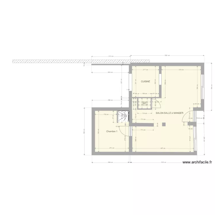 Maison voisin Yoan Natalie 6. Plan de 4 Pièces et 44 m² Maison voisin Yoan Natalie 6. Plan de 4 Pièces et 44 m²