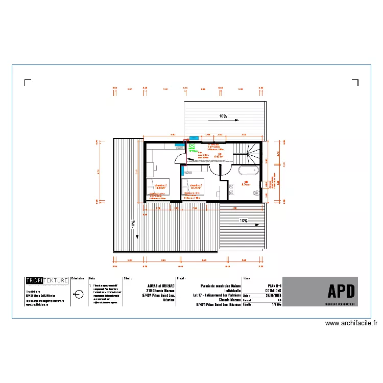 Adras Samuel R+1. Plan de 