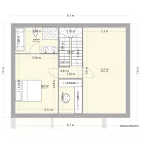 maisons Laffite plan dernier étage