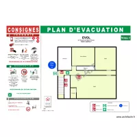 Plan d'évacuation Niv -1 EVOL