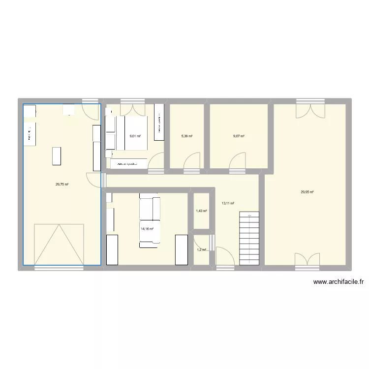 Notre maison. Plan de 
