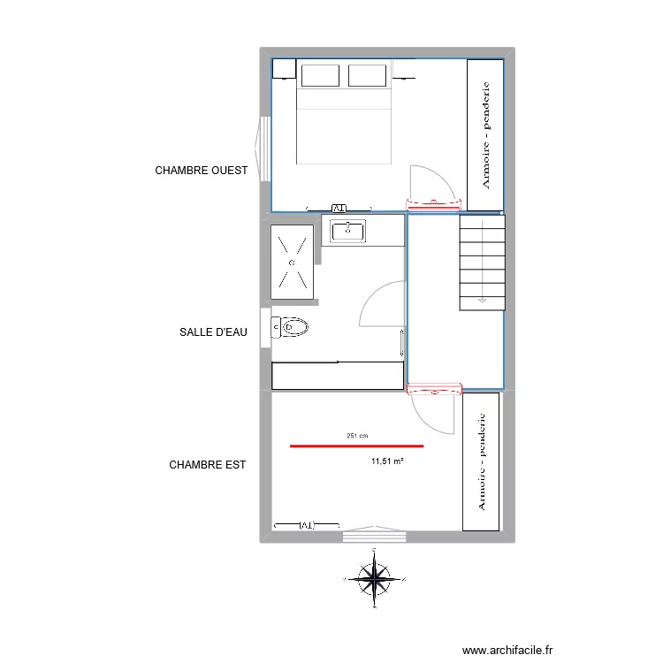 ETAGE AMENAGEMENT CHAPPI. Plan de ETAGE AMENAGEMENT CHAPPI. Plan de