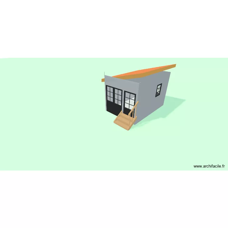 cabanon48. Plan de 1  et 9 m²