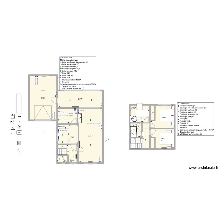 Locmi4. Plan de 13 pièces et 117 m2