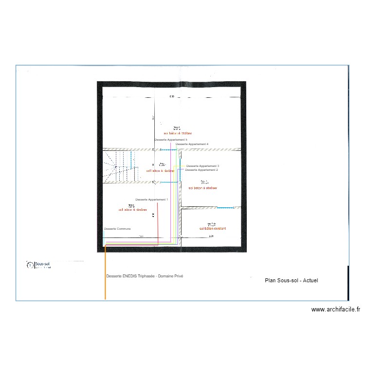 ENEDIS SSol - Dessertes. Plan de 0 pièce et 0 m2