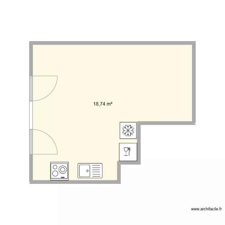 CUISINE So. Plan de 1 et 19 m² CUISINE So. Plan de 1 et 19 m²