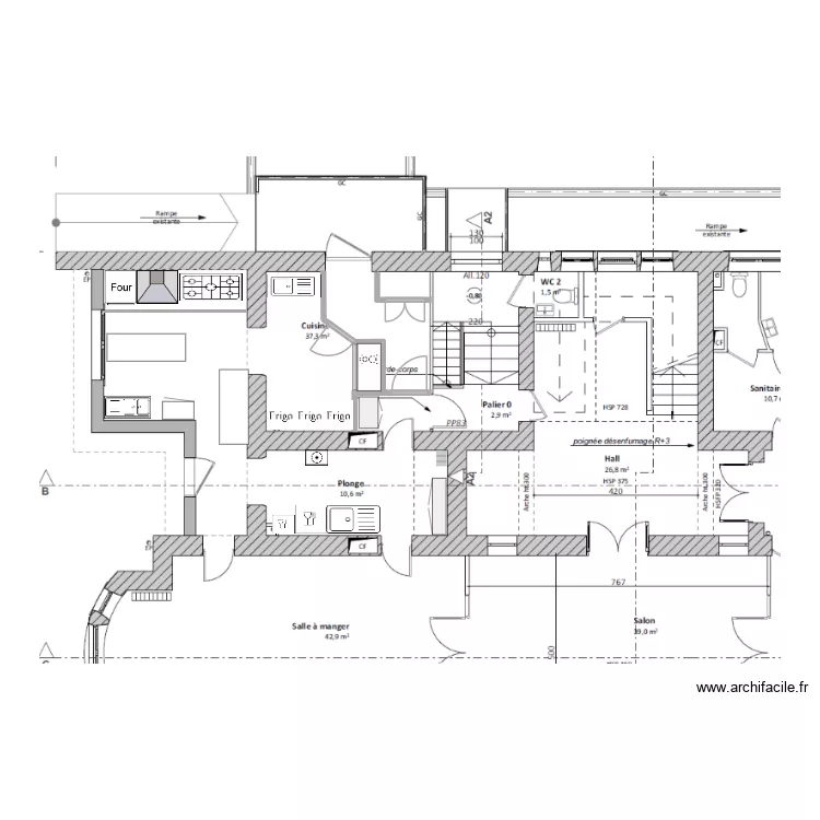 CUISINE CHATEAU. Plan de 