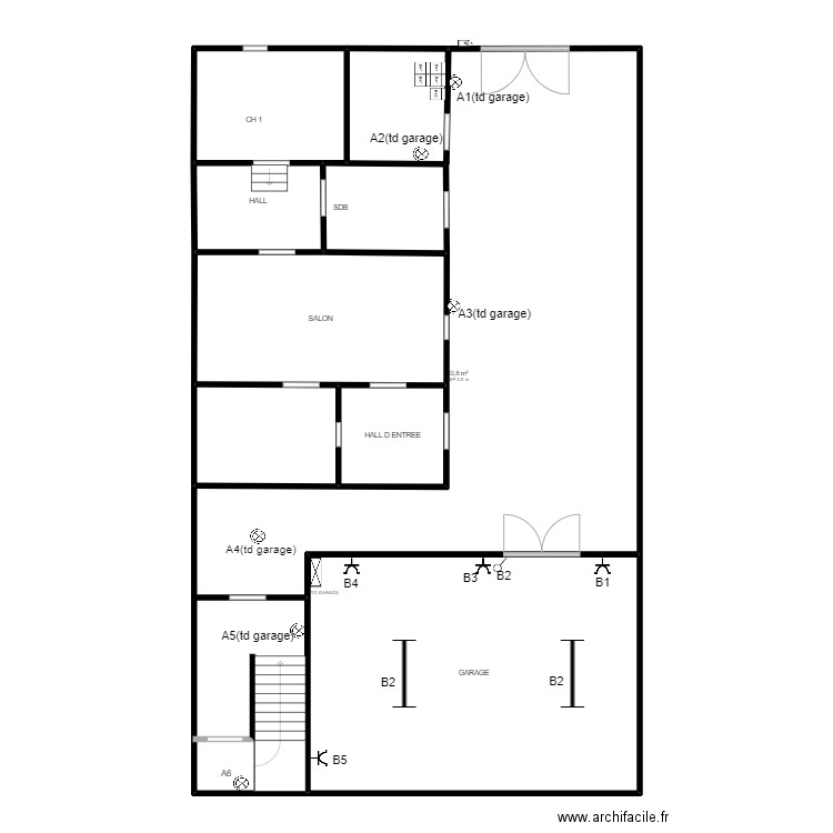 AIT TEDRATE2025858. Plan de 8 pièces et 202 m2