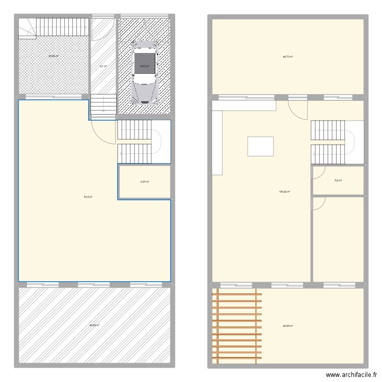 Dalia 4. Plan de 10 pièces et 391 m2