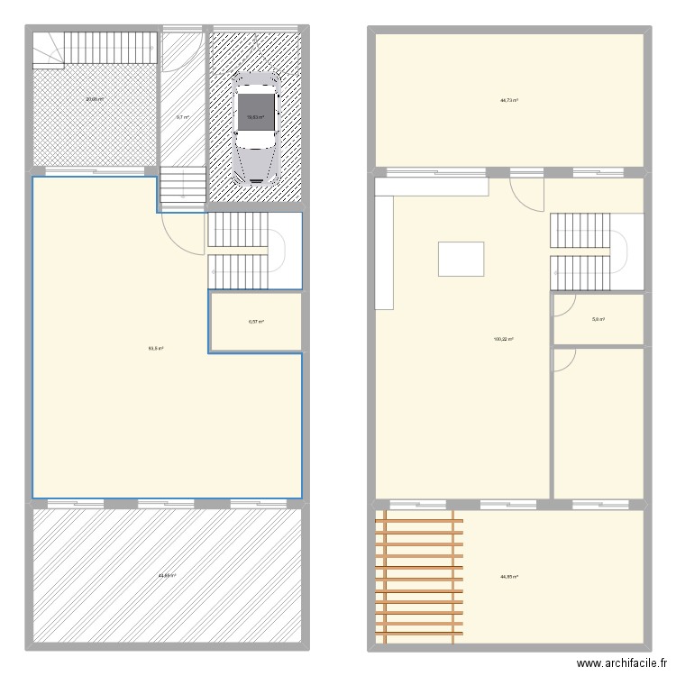 Dalia 4. Plan de 10 pièces et 391 m2