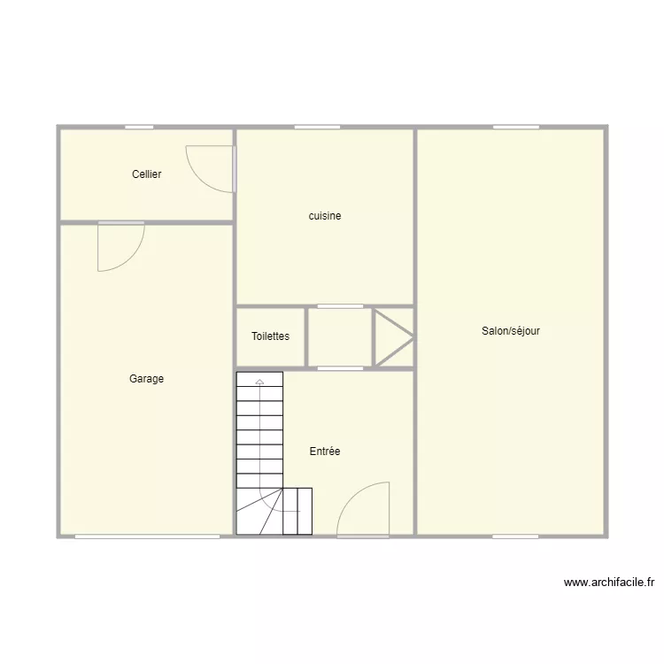 Plan avant travaux Garnier. Plan de 