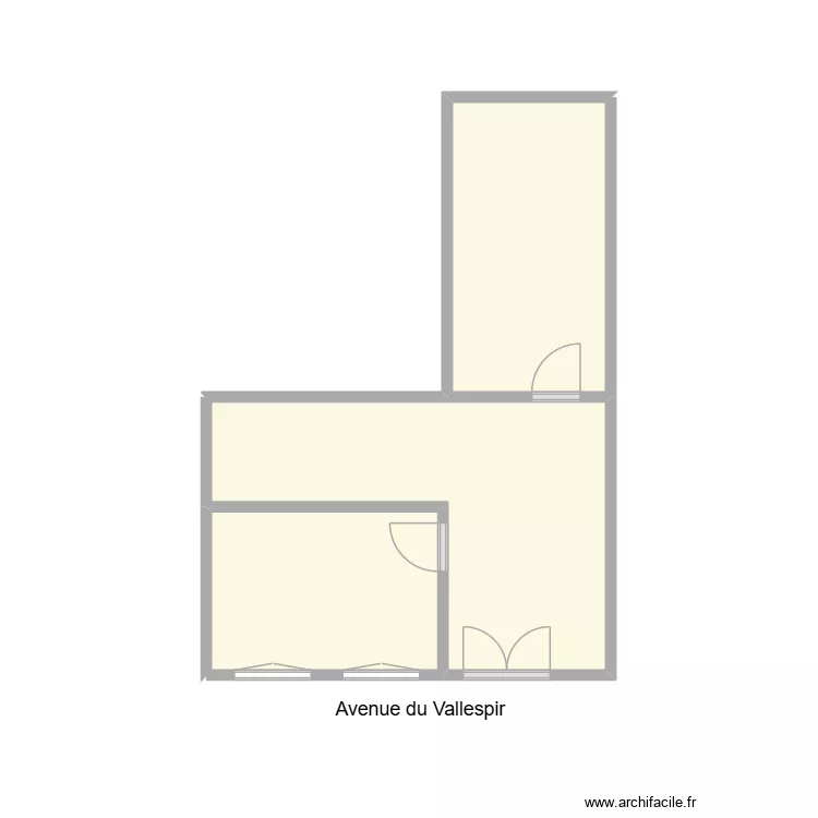 Maison des associations Radio Vallespir. Plan de 3 et 16 m² Maison des associations Radio Vallespir. Plan de 3 et 16 m²