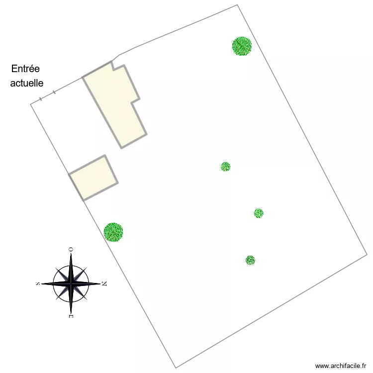 Exterieur avant. Plan de 2 pièces et 162 m²